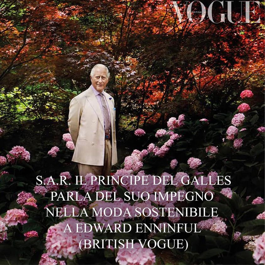 Intervista a SAR il Principe Carlo a British Vogue